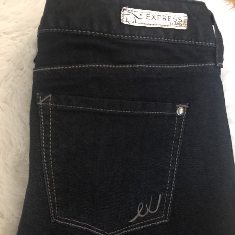 Express distressed bootcut stretch Jeans TALL - Picture 7 of 8